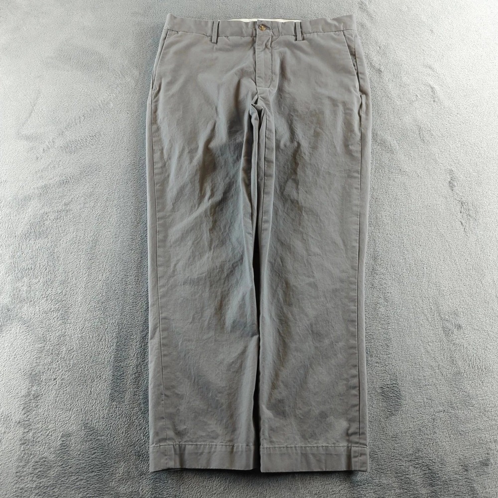 Polo Ralph Lauren Pants Mens 35x30 (Fit 34x29) Gray Stretch Straight Fit Chinos